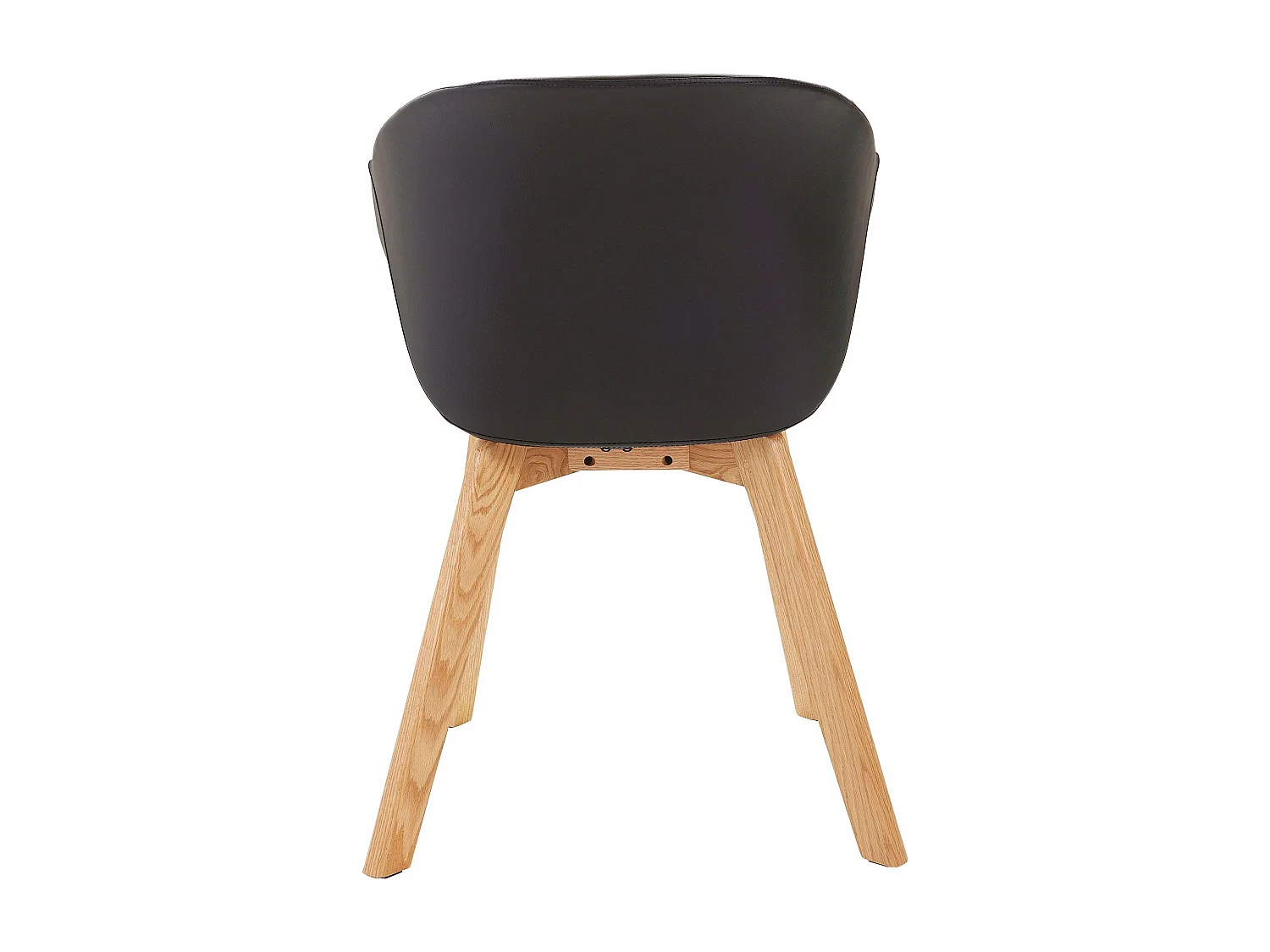 Stuhl 2er Pack in Schwarz PU