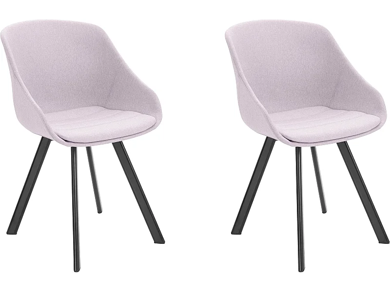 Pack de 2 sillas de plástico Rosa