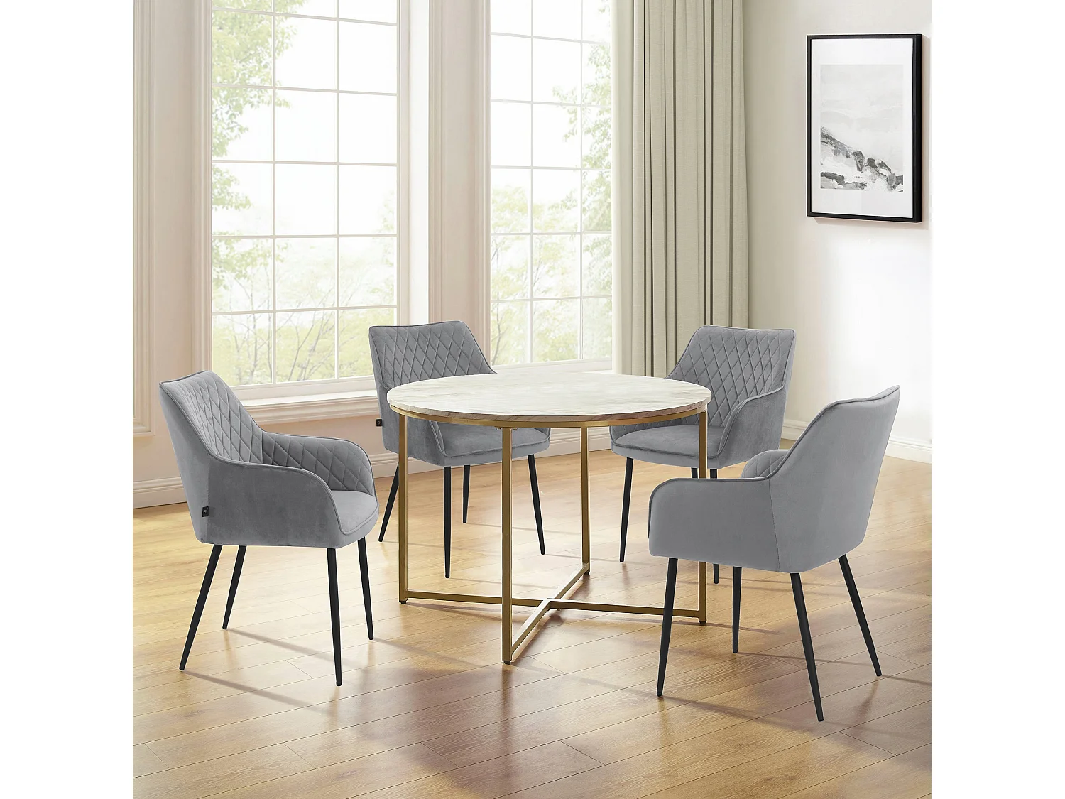 Elvira | Fauteuil 2 Pack en gris