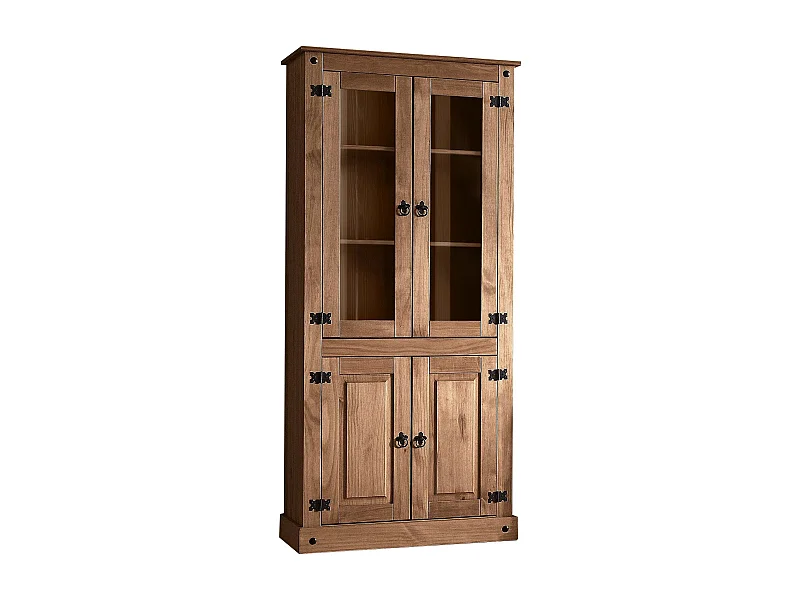 Mexico | Armoire avec 2 portes vitrées et 2 portes