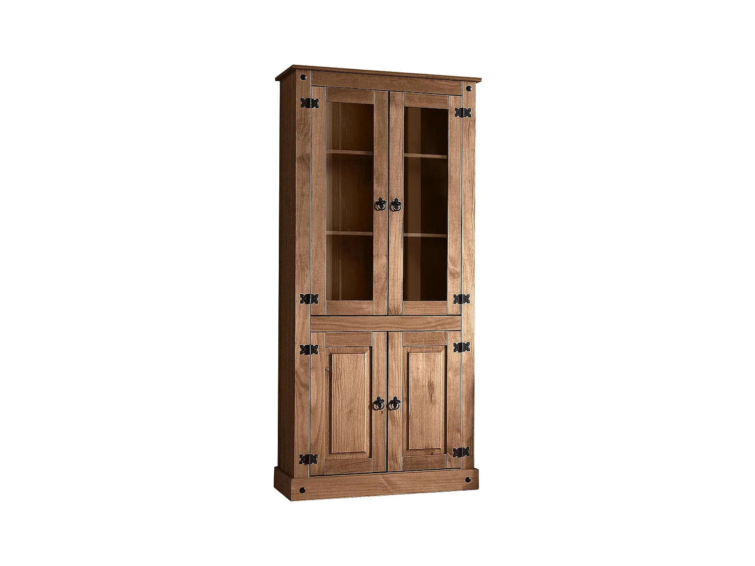 Mexico | Armoire avec 2 portes vitrées et 2 portes