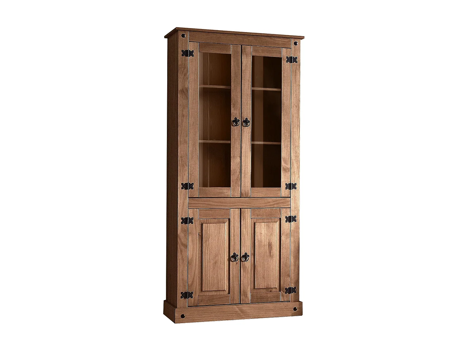 Mexico | Armoire avec 2 portes vitrées et 2 portes