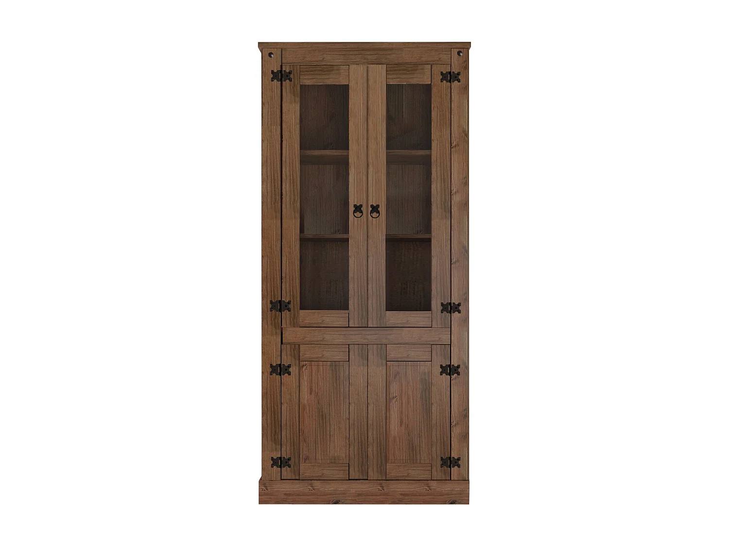 Mexico | Armoire avec 2 portes vitrées et 2 portes