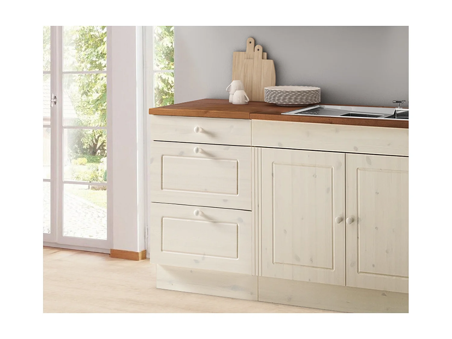 Anita | Armoire en pin blanc