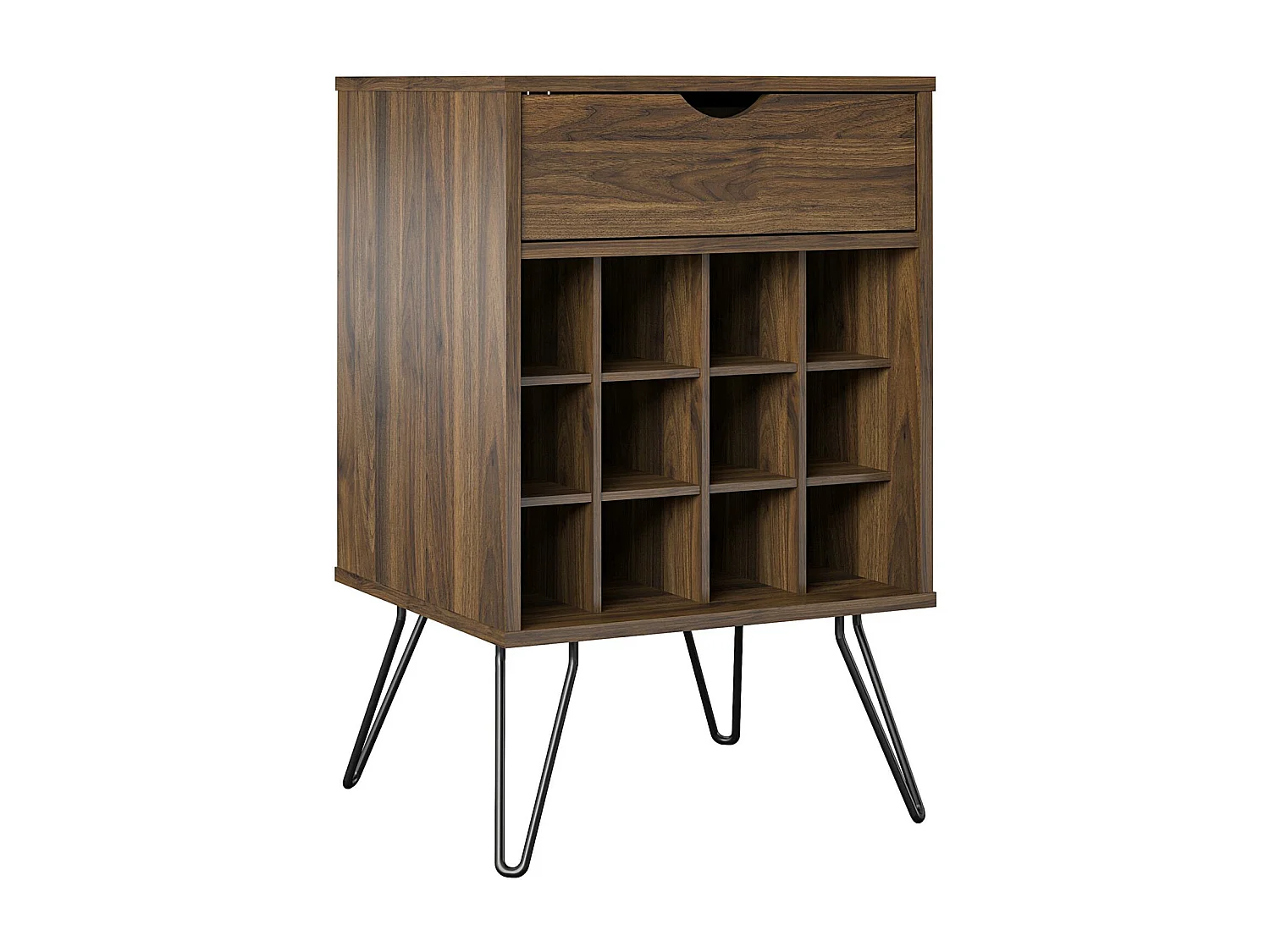 Concord | Meuble de rangement pour boissons en aspect noyer