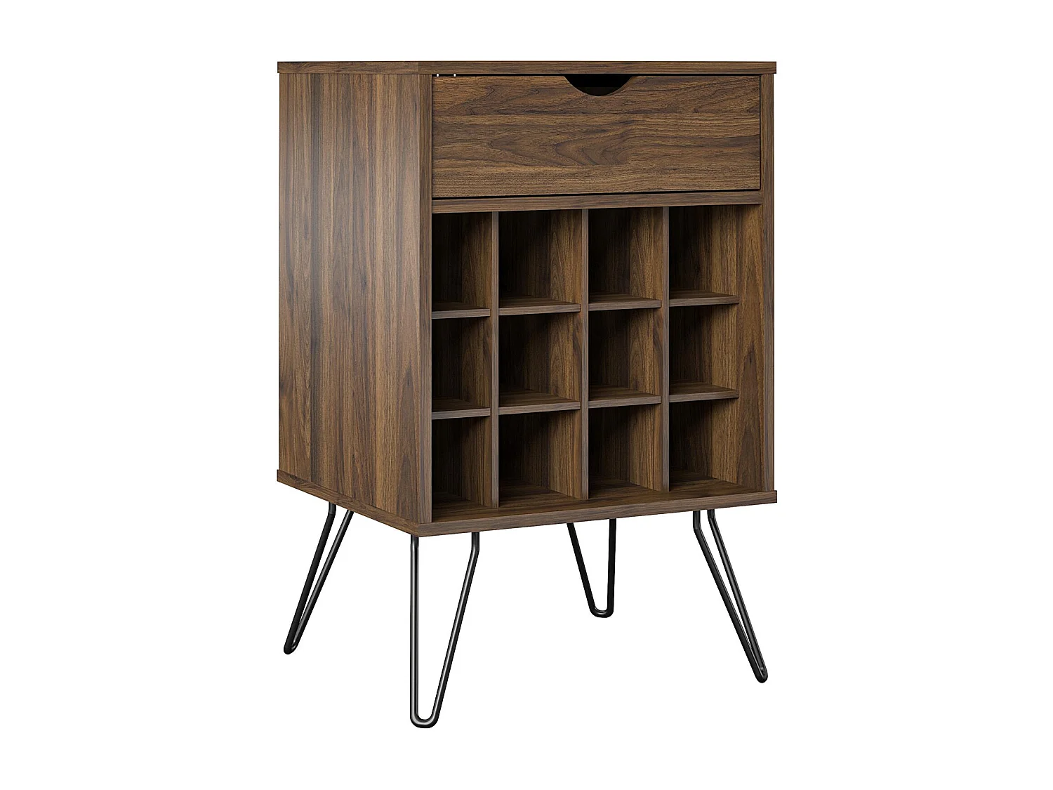 Concord | Meuble de rangement pour boissons en aspect noyer