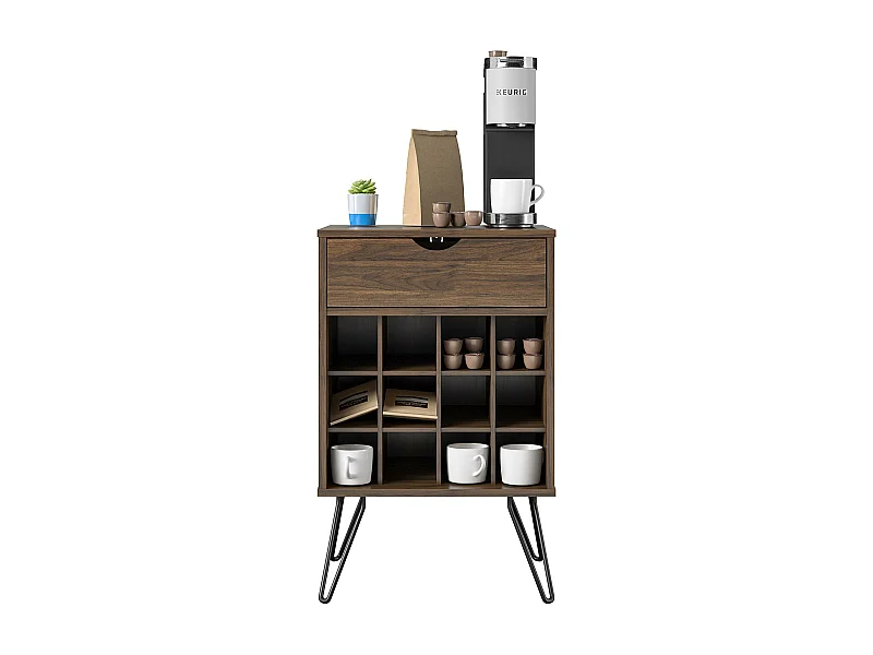 Concord | Meuble de rangement pour boissons en aspect noyer