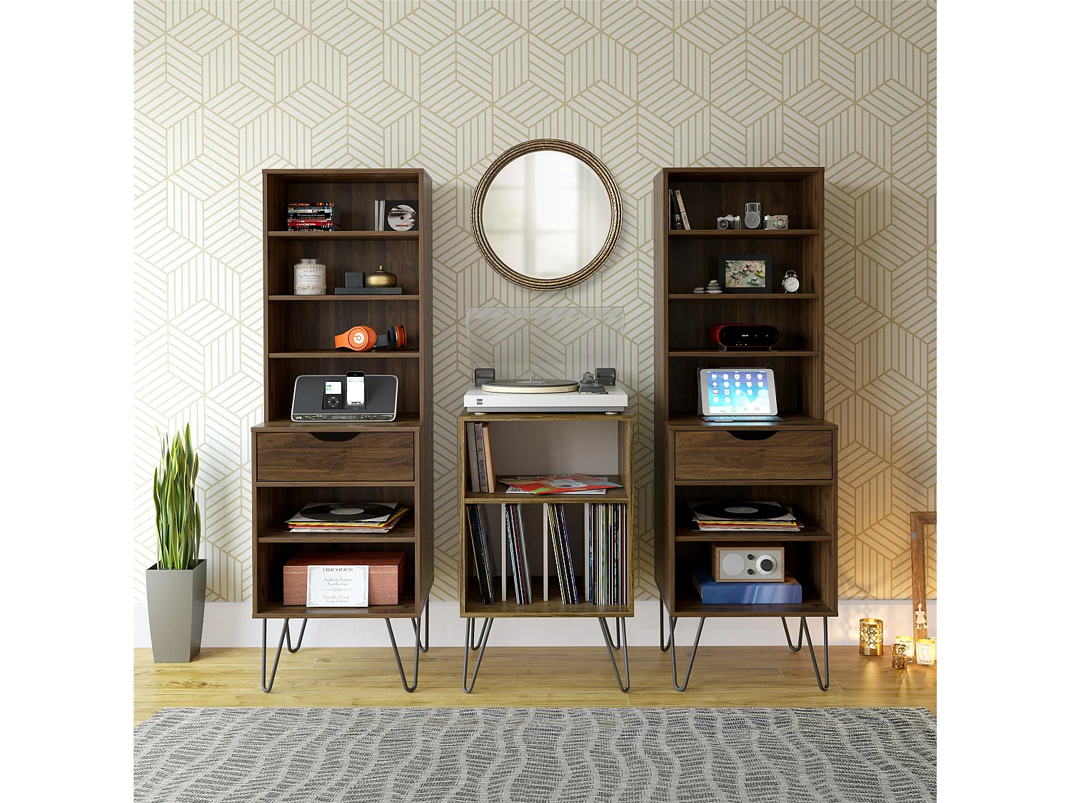 TurnTable Onderstel Bruin Eiken