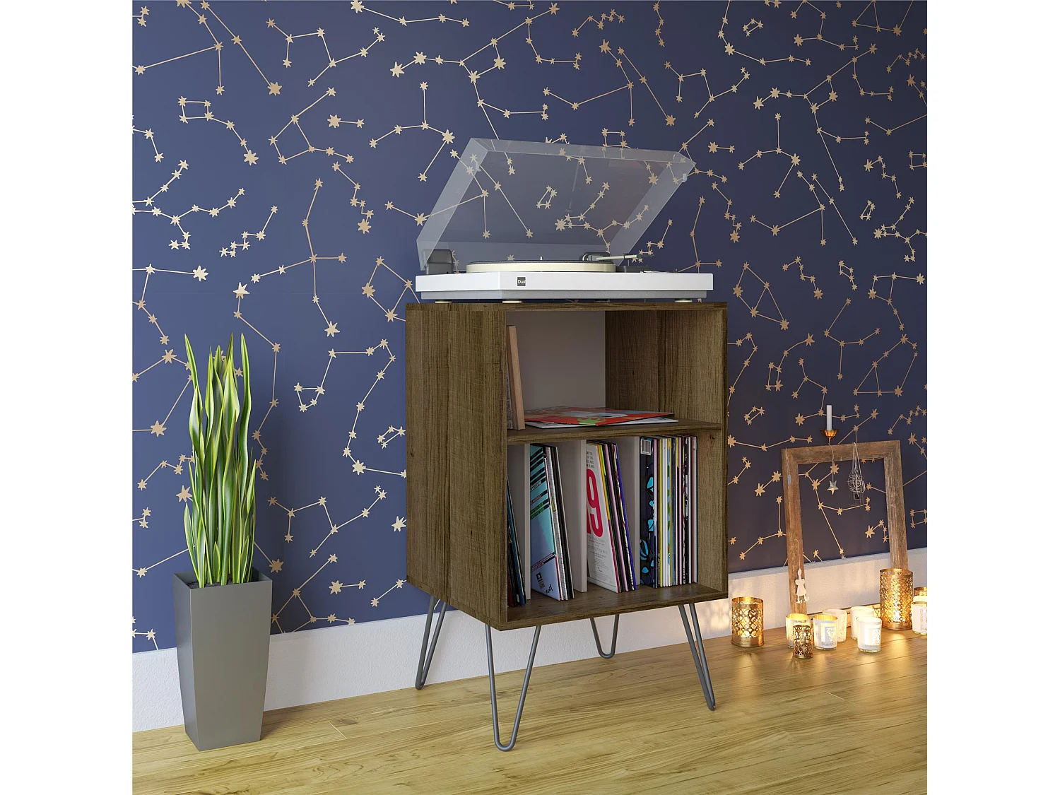 TurnTable Onderstel Bruin Eiken