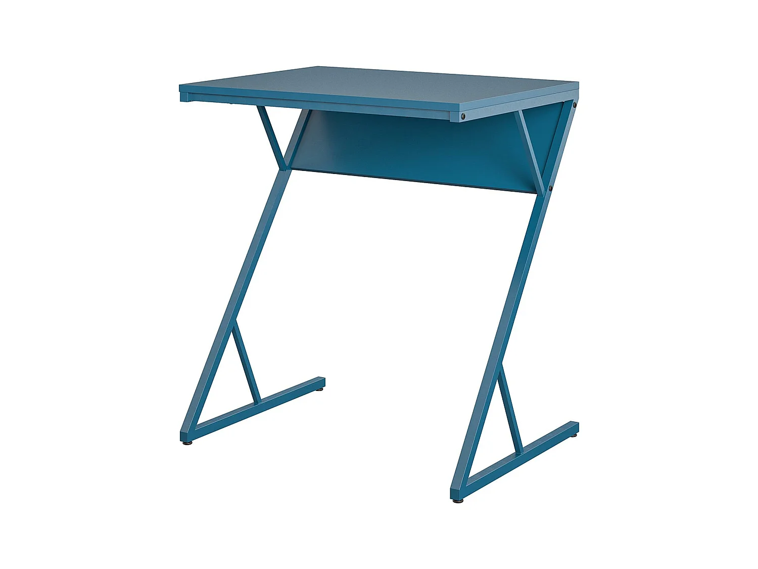 Regal | Bureau pour ordinateur portable avec cadre en métal bleu