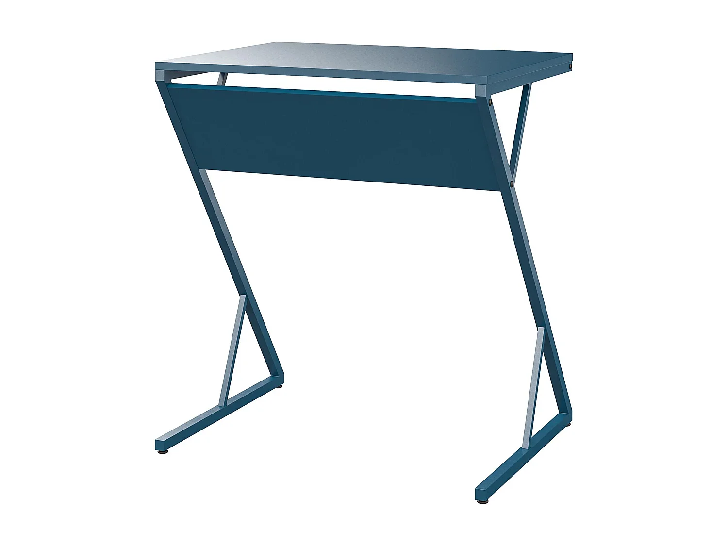 Regal | Bureau pour ordinateur portable avec cadre en métal bleu
