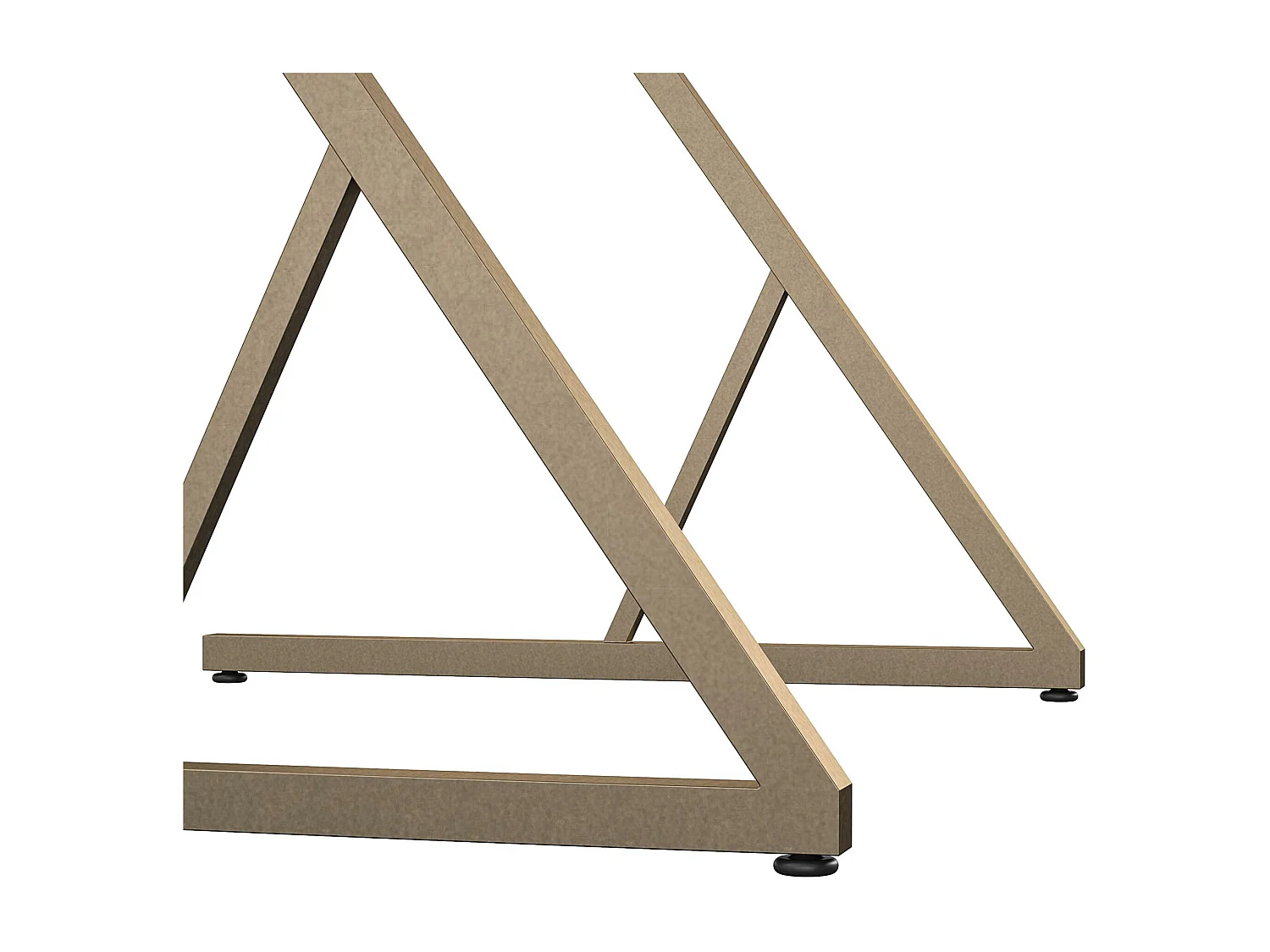 Regal | Laptopbureau met metalen frame in effet walnoot