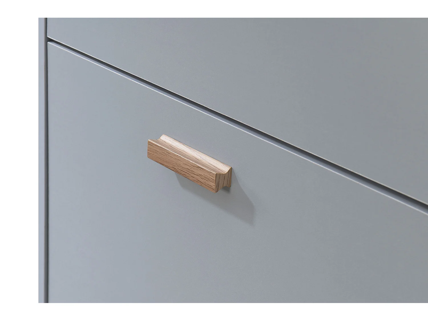 Melanie | Meuble à chaussures en chêne gris