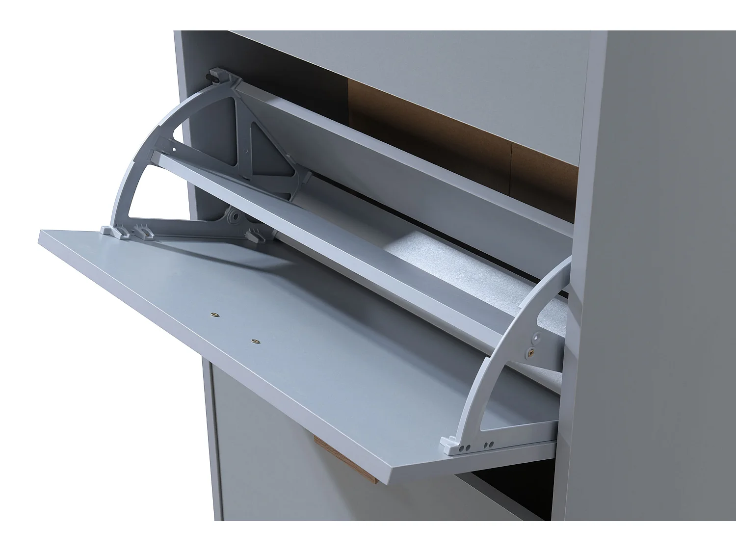 Melanie | Meuble à chaussures en chêne gris