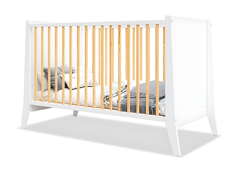 MINEA | Lit bébé évolutif TIMEO 60x120 cm (matelas non inclus)