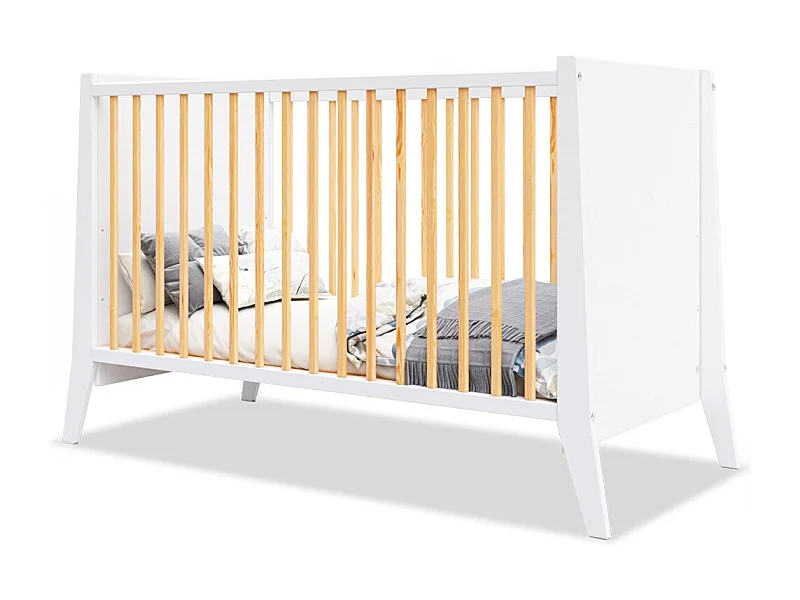 MINEA | Lit bébé évolutif TIMEO 60x120 cm (matelas non inclus)