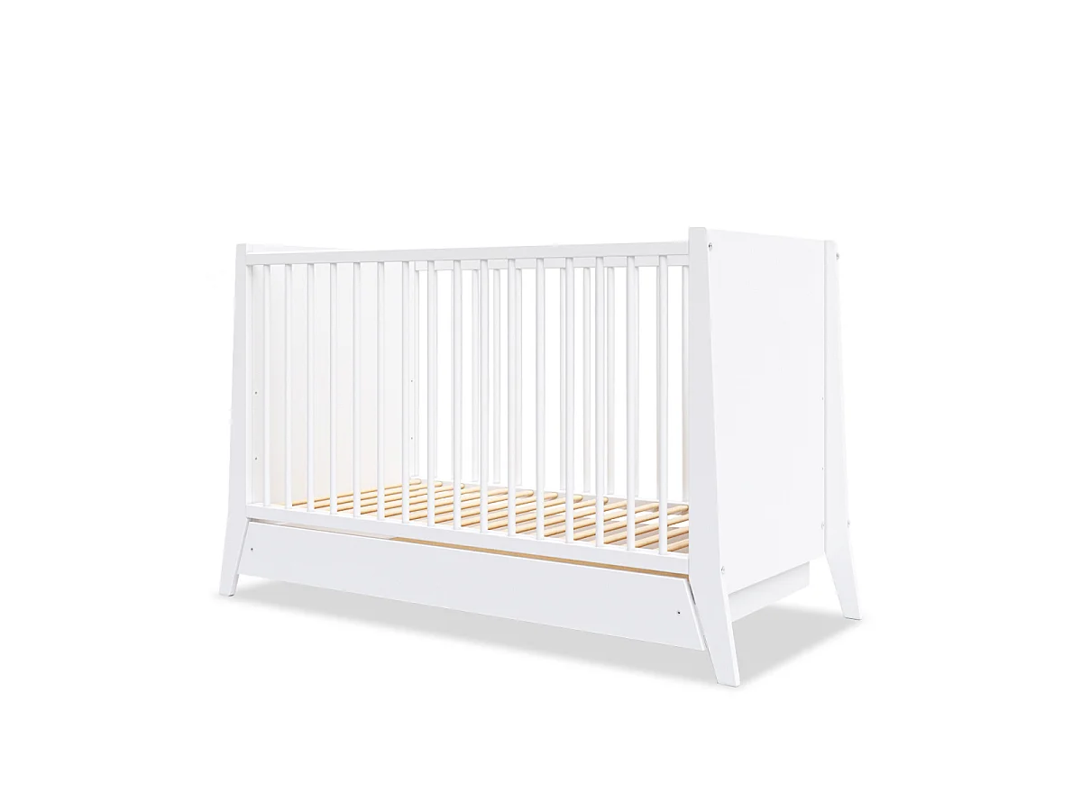 Lit bébé évolutif Timeo Espace qui grandit blanc 60x120cm