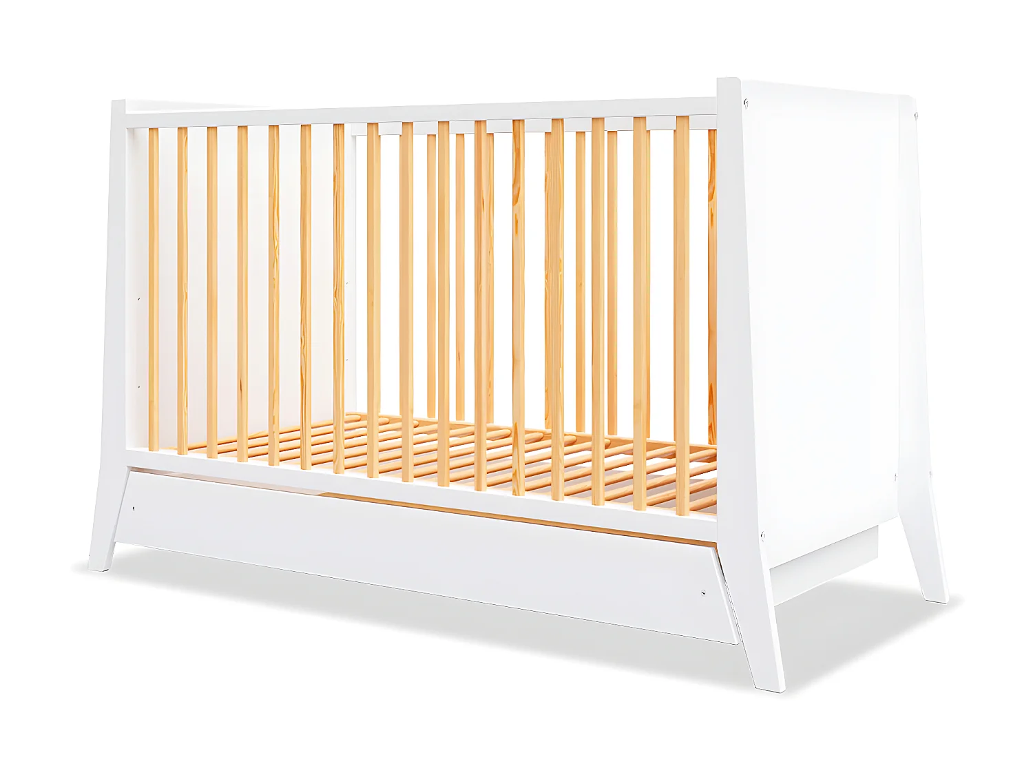MINEA | Lit bébé évolutif avec tiroir TIMEO 60x120 cm (matelas non inclus)