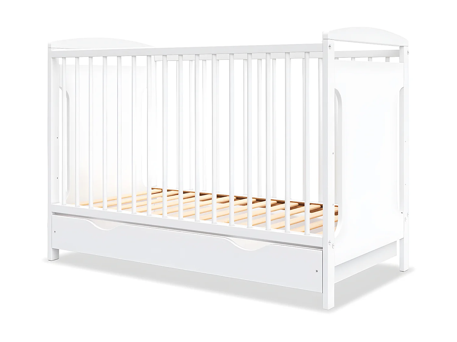 MINEA | Lit bébé évolutif avec tiroir MARGOT 60x120 cm (matelas non inclus)