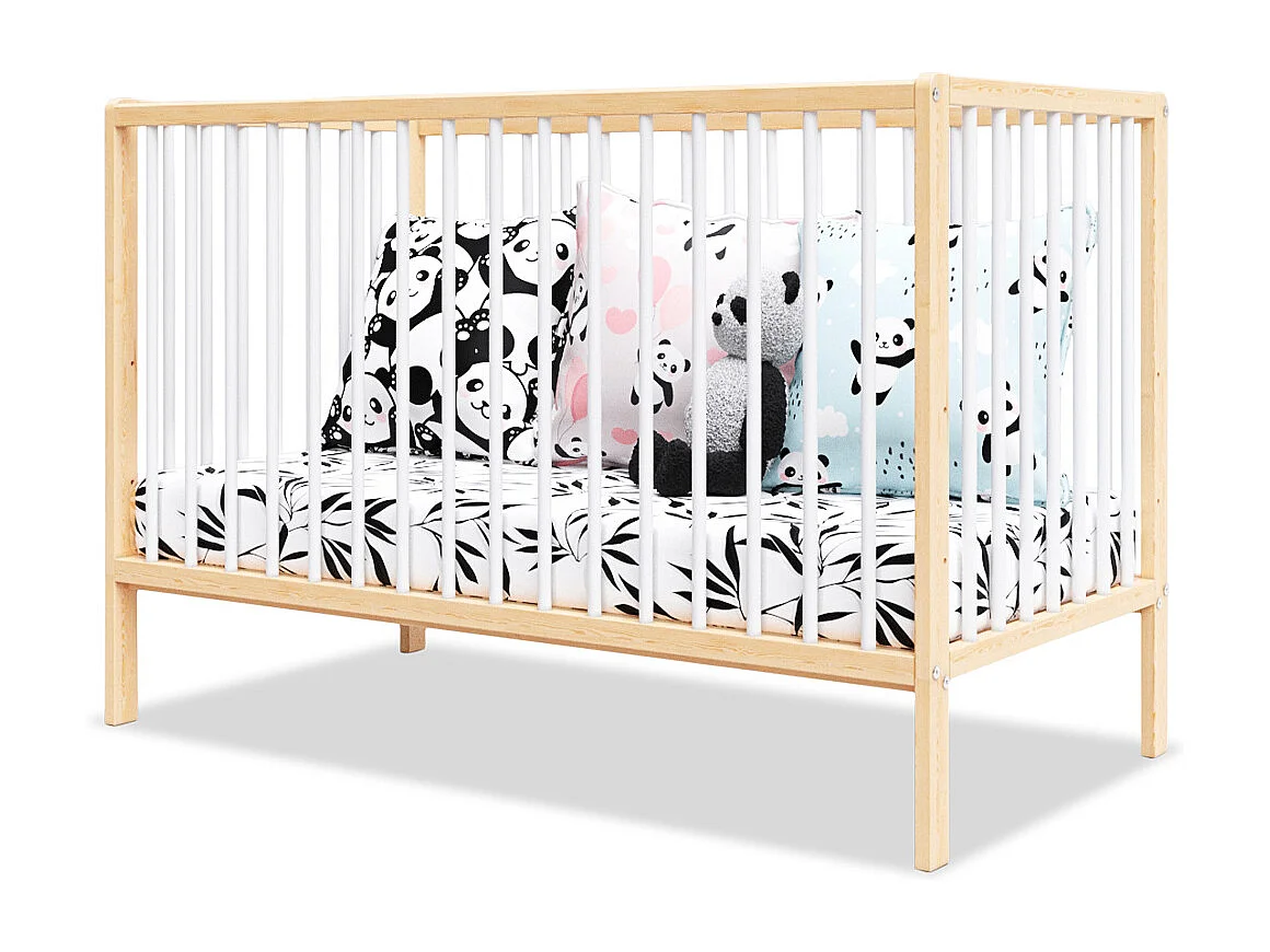 MINEA | Lit bébé évolutif MATHIS 60x120 cm (matelas non inclus)