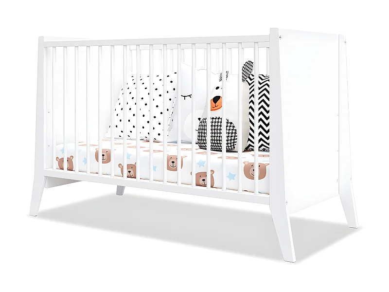 MINEA | Lit bébé évolutif TIMEO 60x120 cm (matelas non inclus)