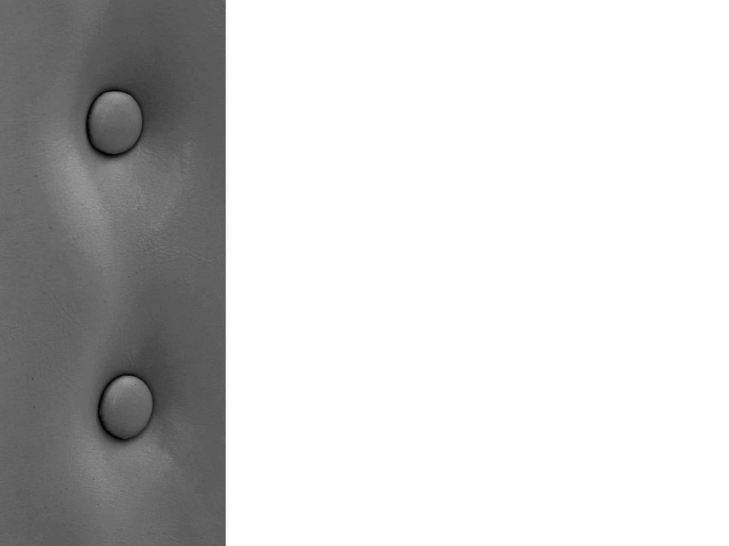 Conjunto de 2 cadeiras de jantar em MDF branco