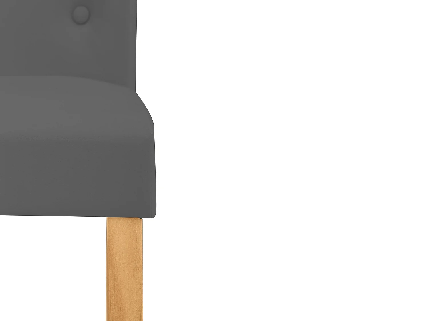 Conjunto de 2 cadeiras de jantar em MDF branco