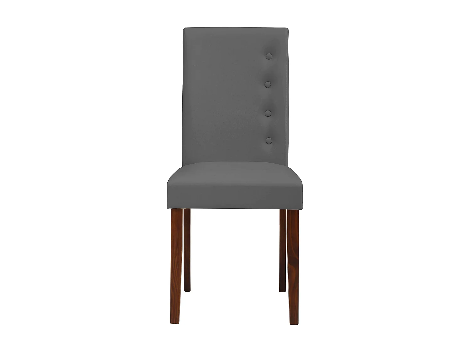 PU Stoel 2 PK Grijs Noten