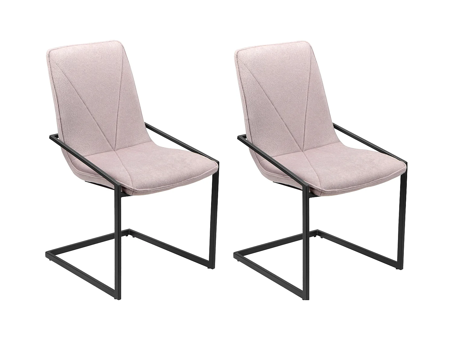 Viggo | Chaise 2 Pack en Velvet Silver