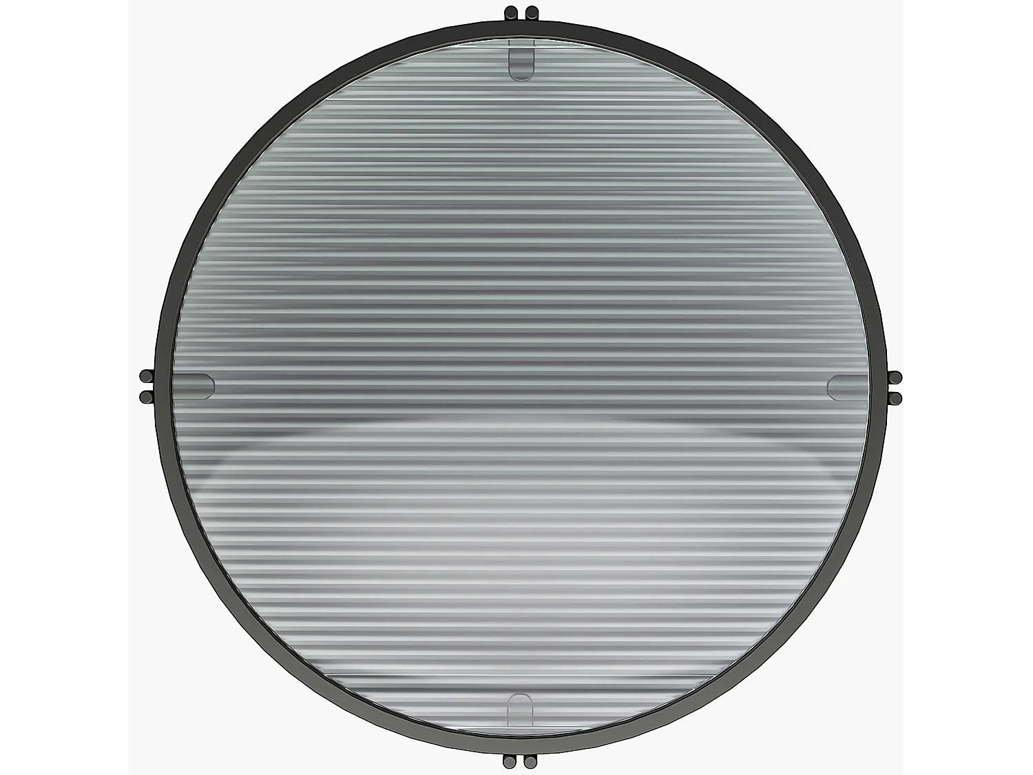 Ronde Bijzettafel Zwart Eiken