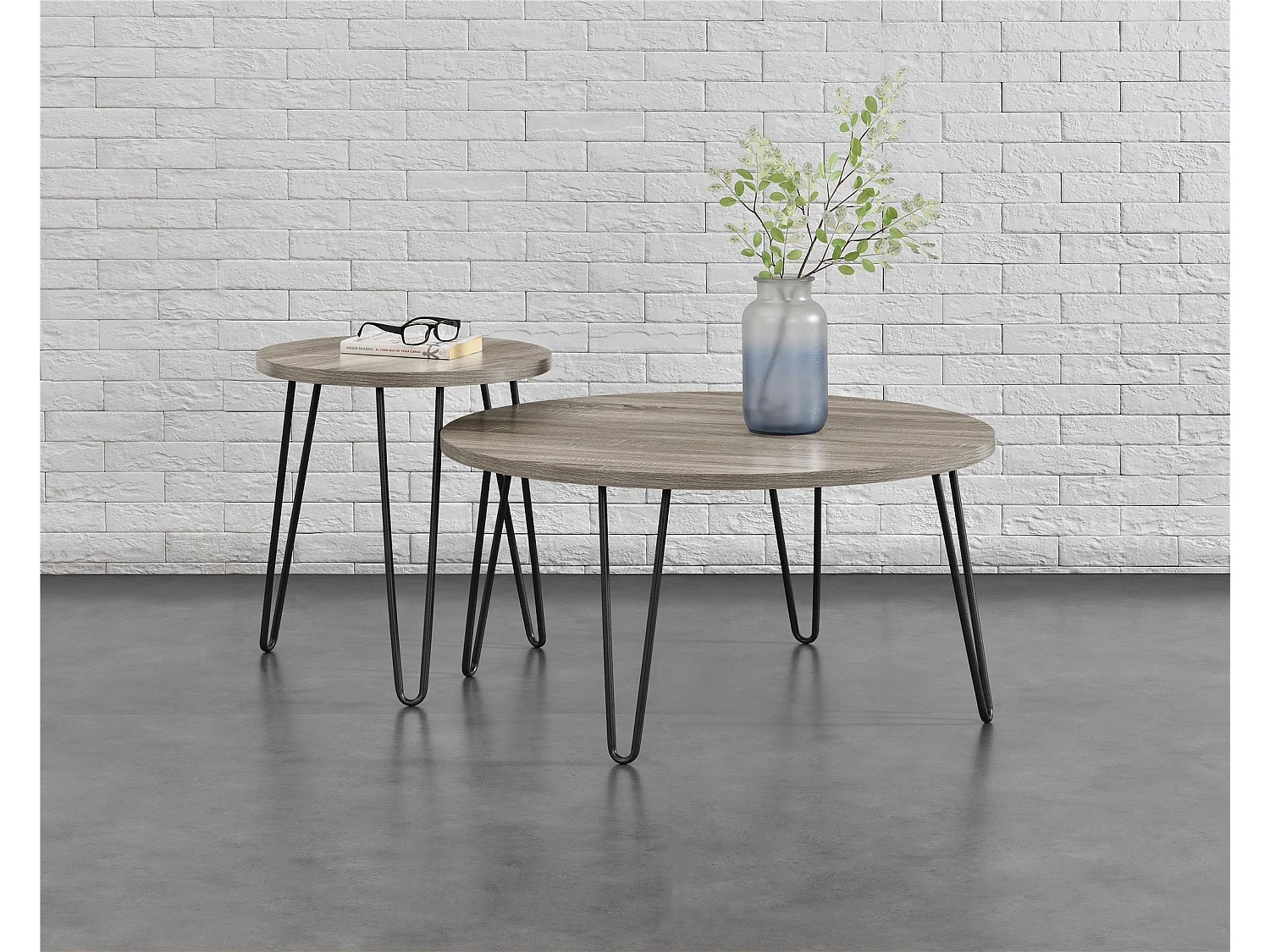 Owen | Table basse en aspect chêne gris