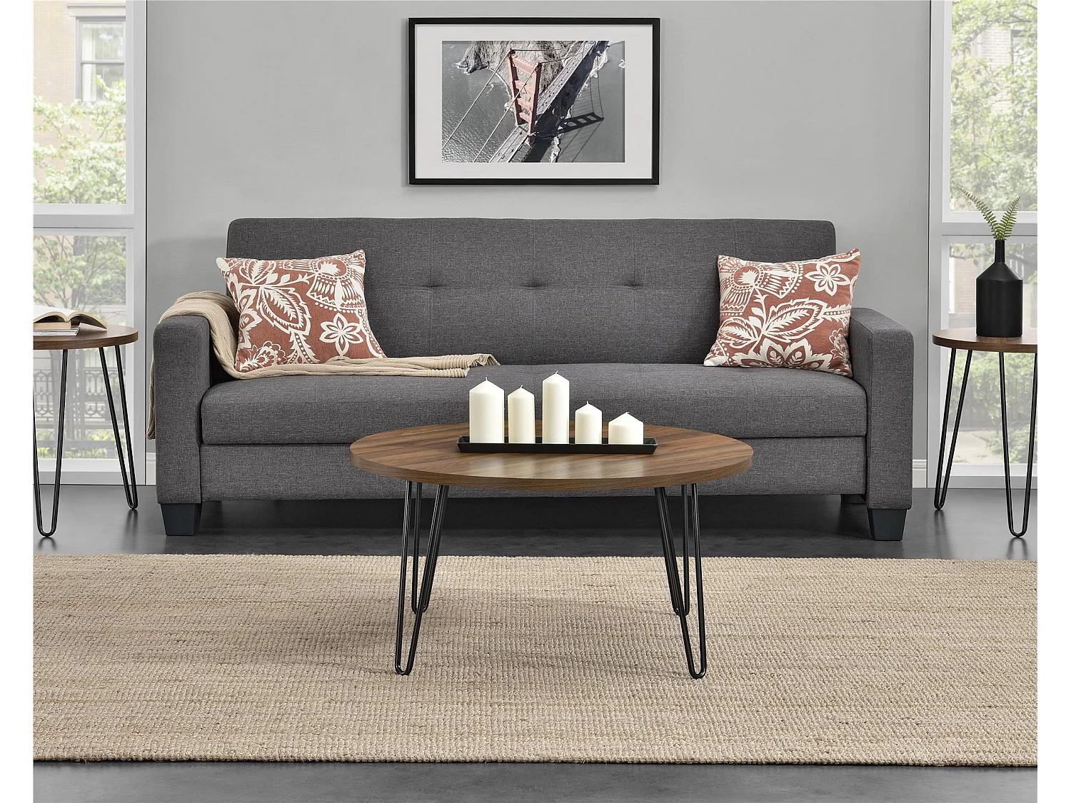 Owen | Salontafel in effet walnoot