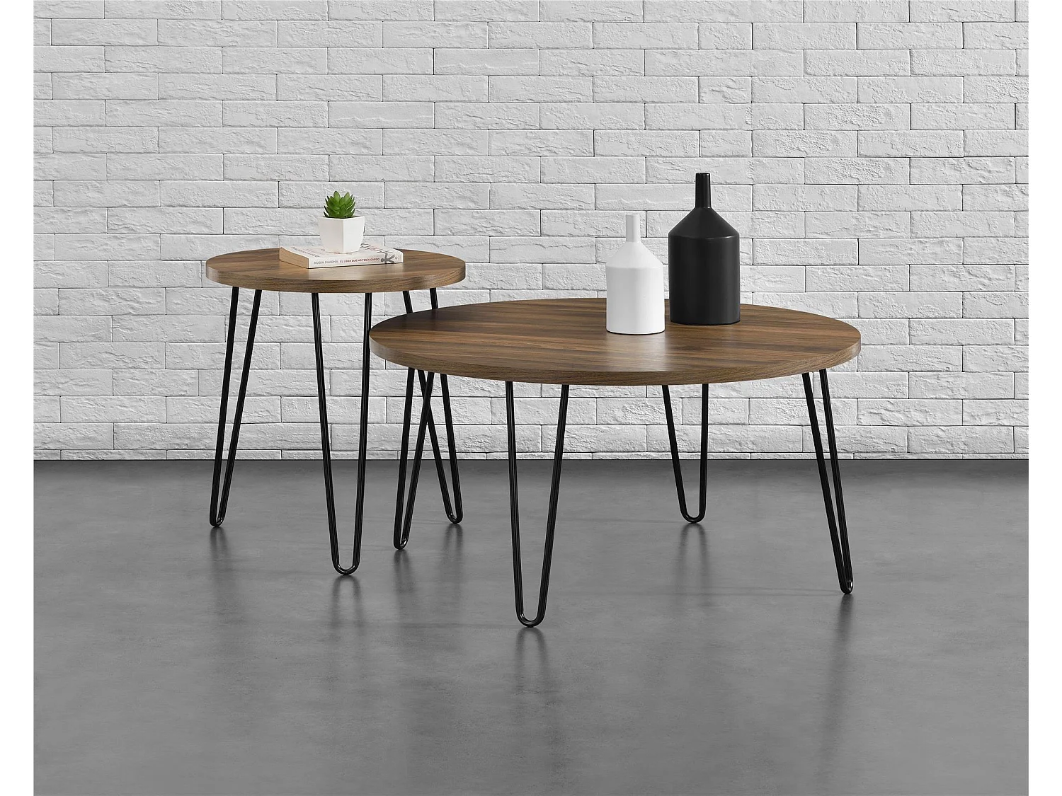 Owen | Salontafel in effet walnoot