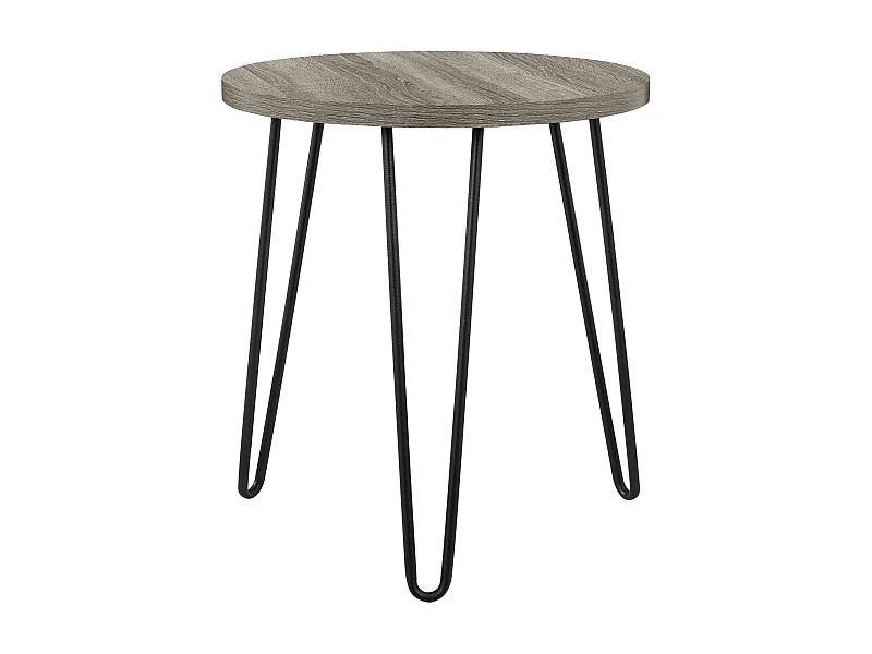 Tavolo di servizio in laminato truciolare rovere grigio