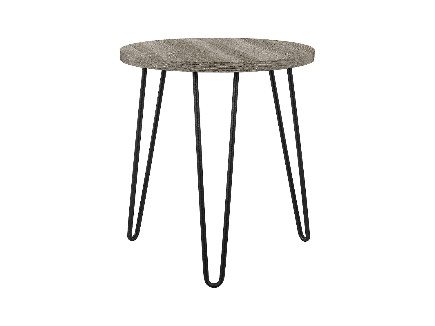 Owen | Table d'appoint en panneau de particules stratifié Chêne gris