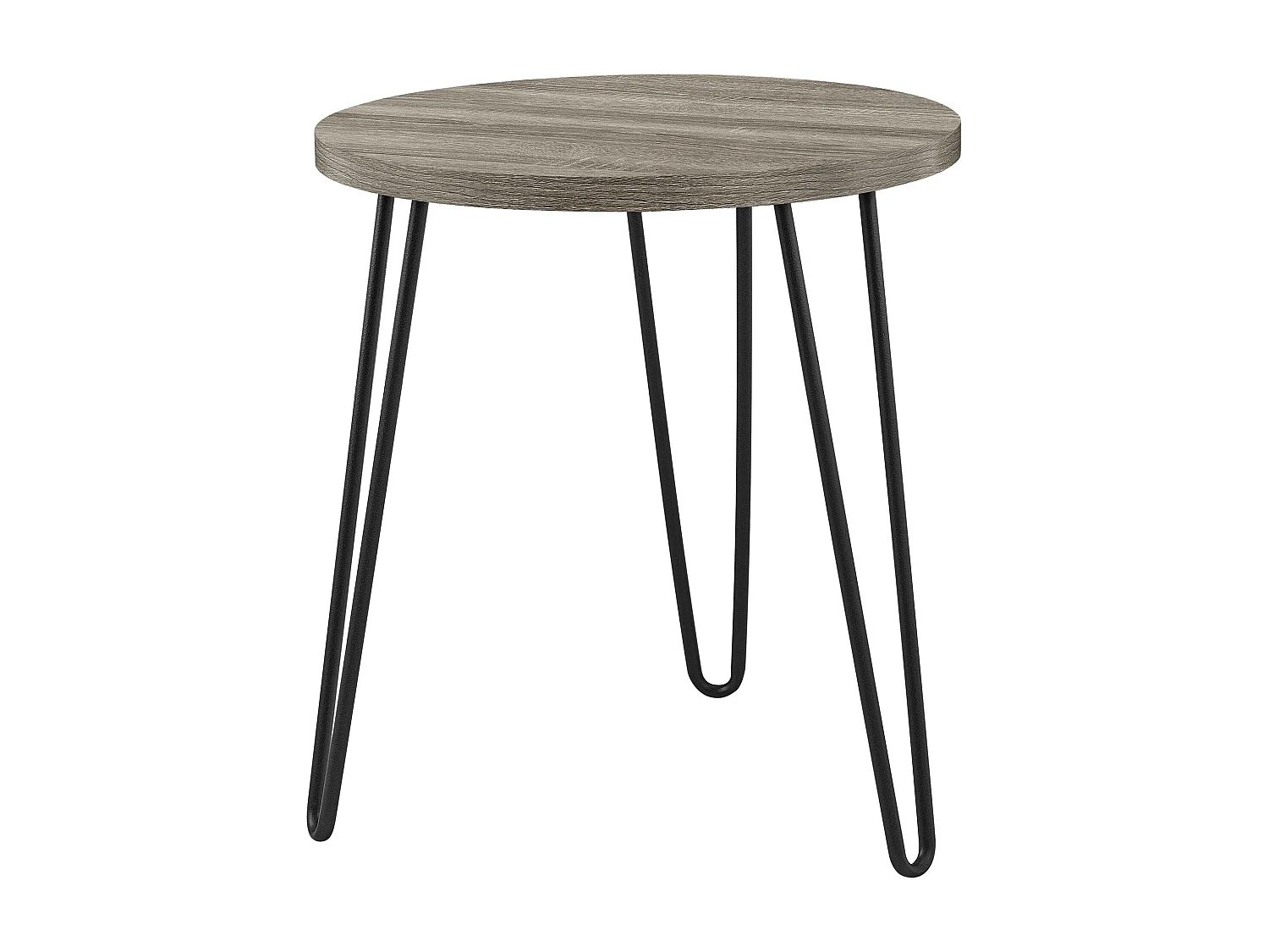 Owen | Table d'appoint en panneau de particules stratifié Chêne gris