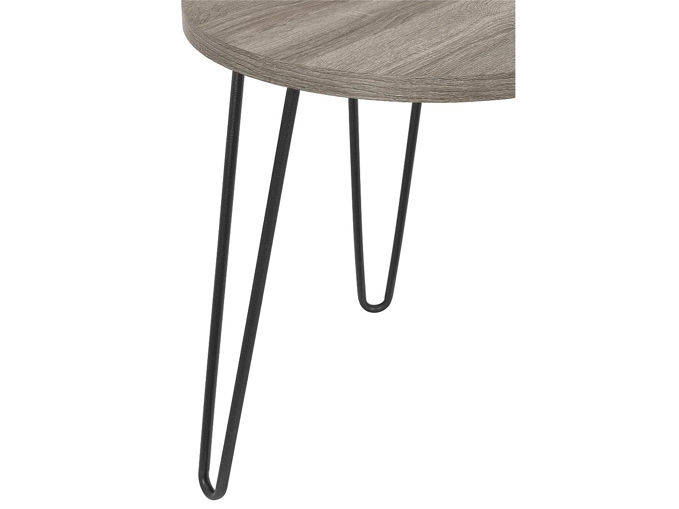 Owen | Table d'appoint en panneau de particules stratifié Chêne gris