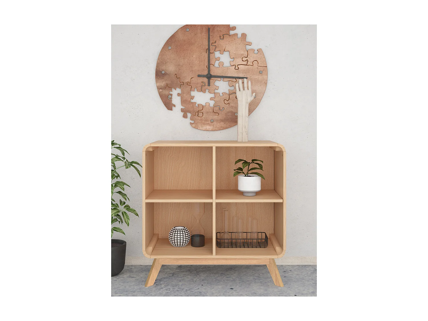 Boekenkast 4 Stuks Eik Eiken