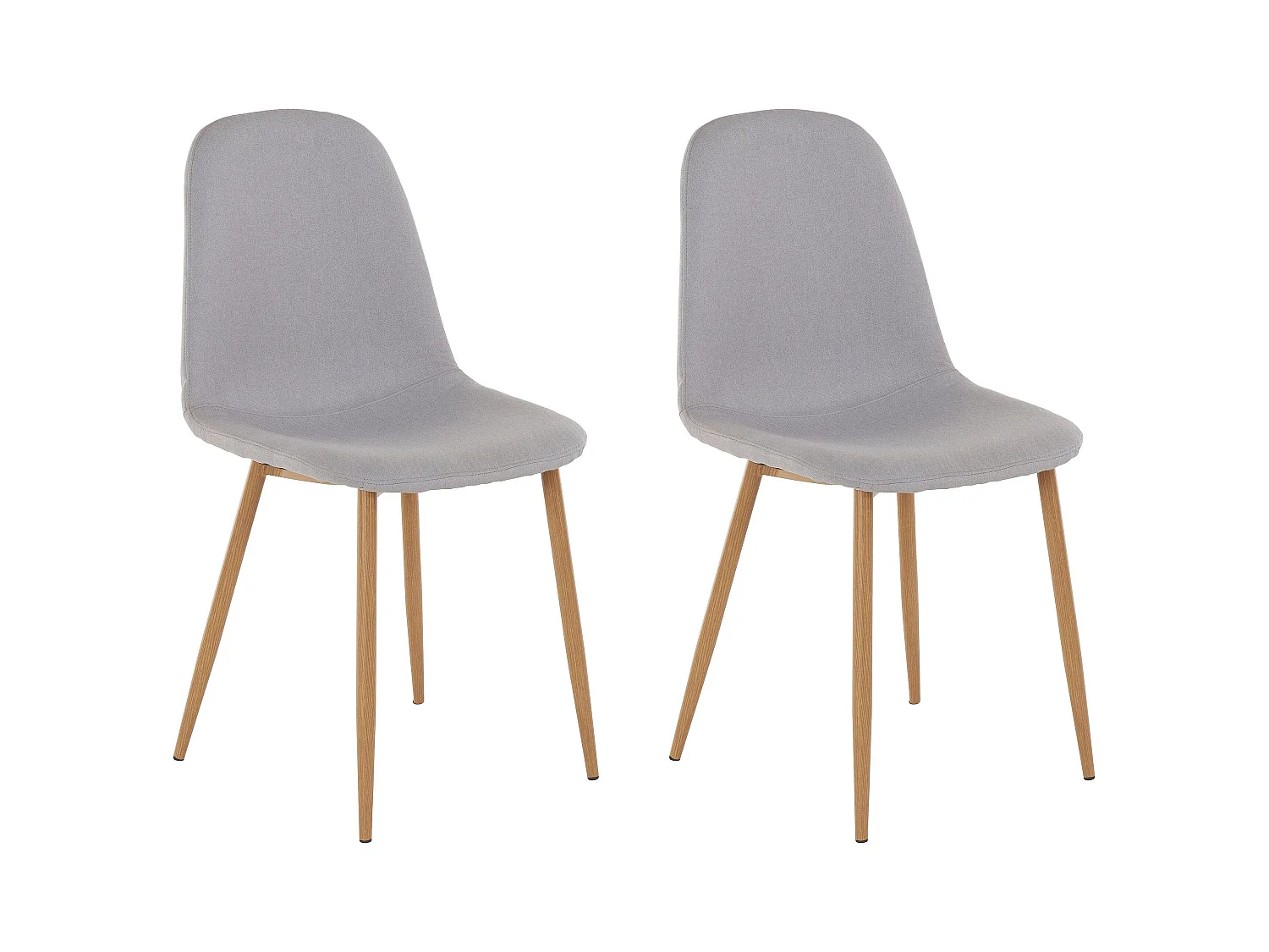 Miller | Chaise 2 Pack en Gris clair