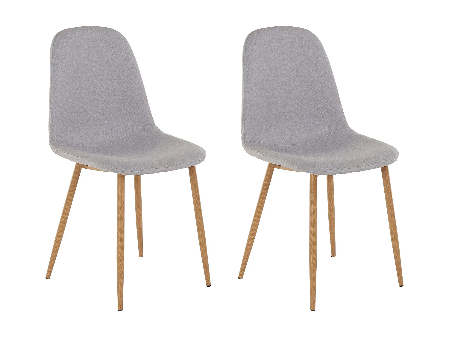 Stoel 2 PK Licht Grijs