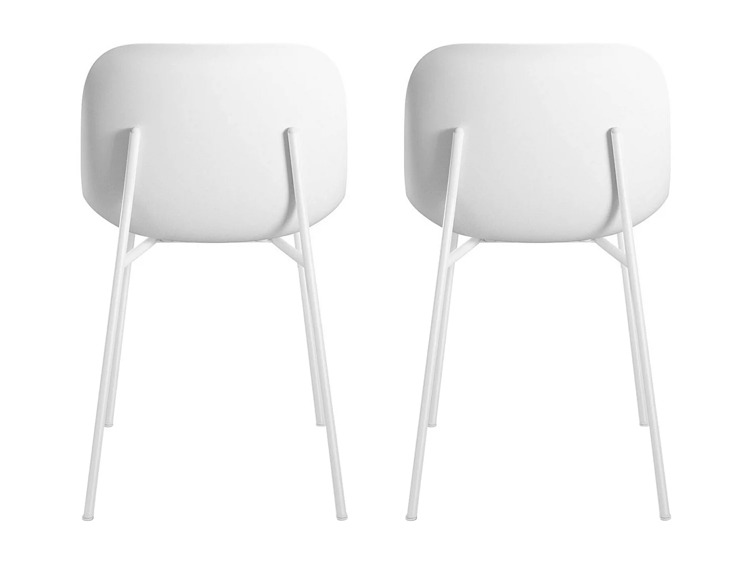 Stoel 2 PK Wit Plastic