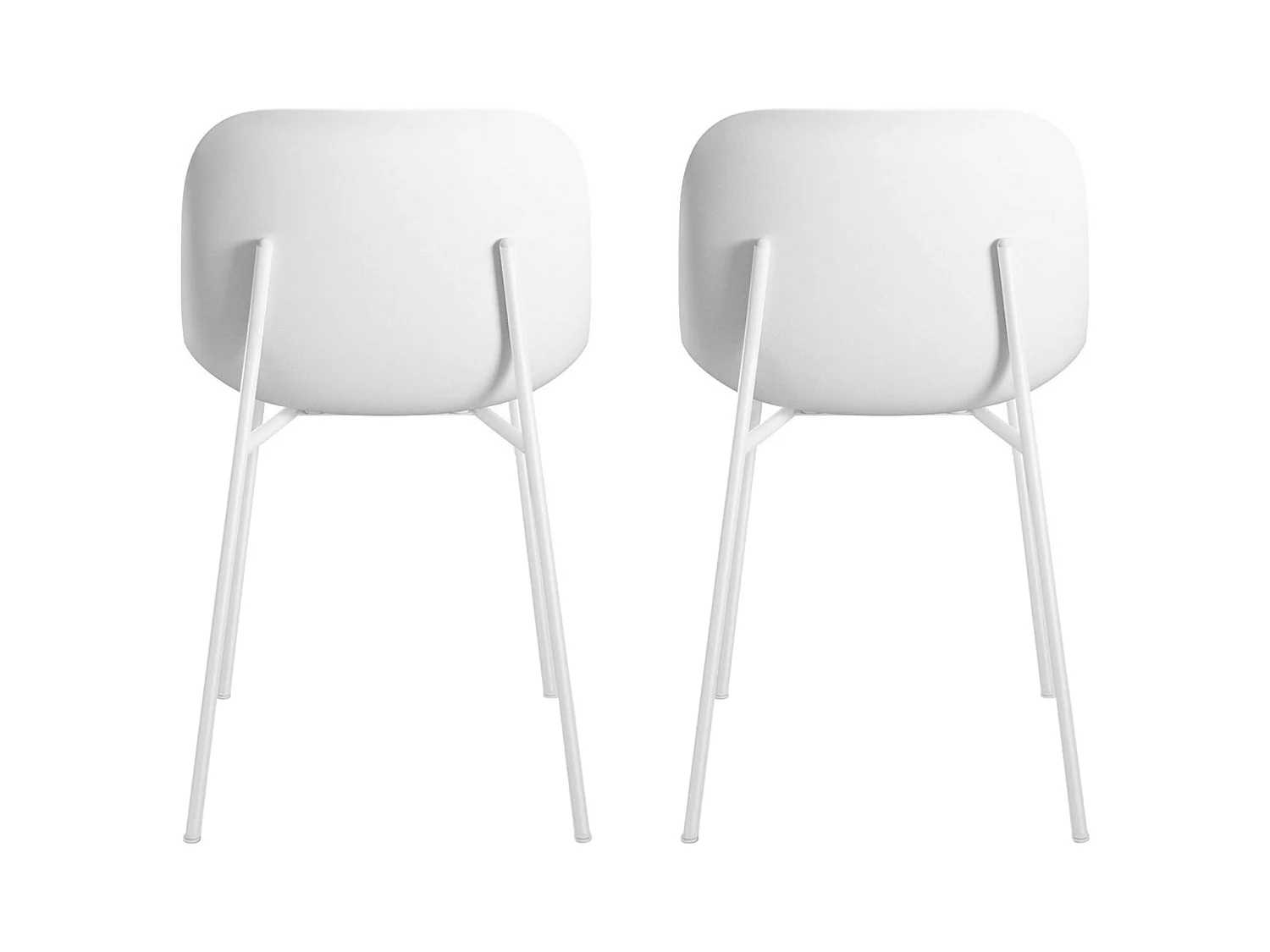 Stoel 2 PK Wit Plastic