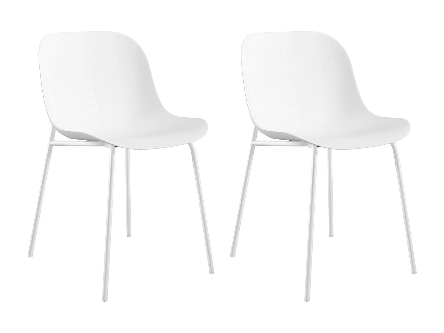 Ocean | Chaise 2 Pack en plastique blanc