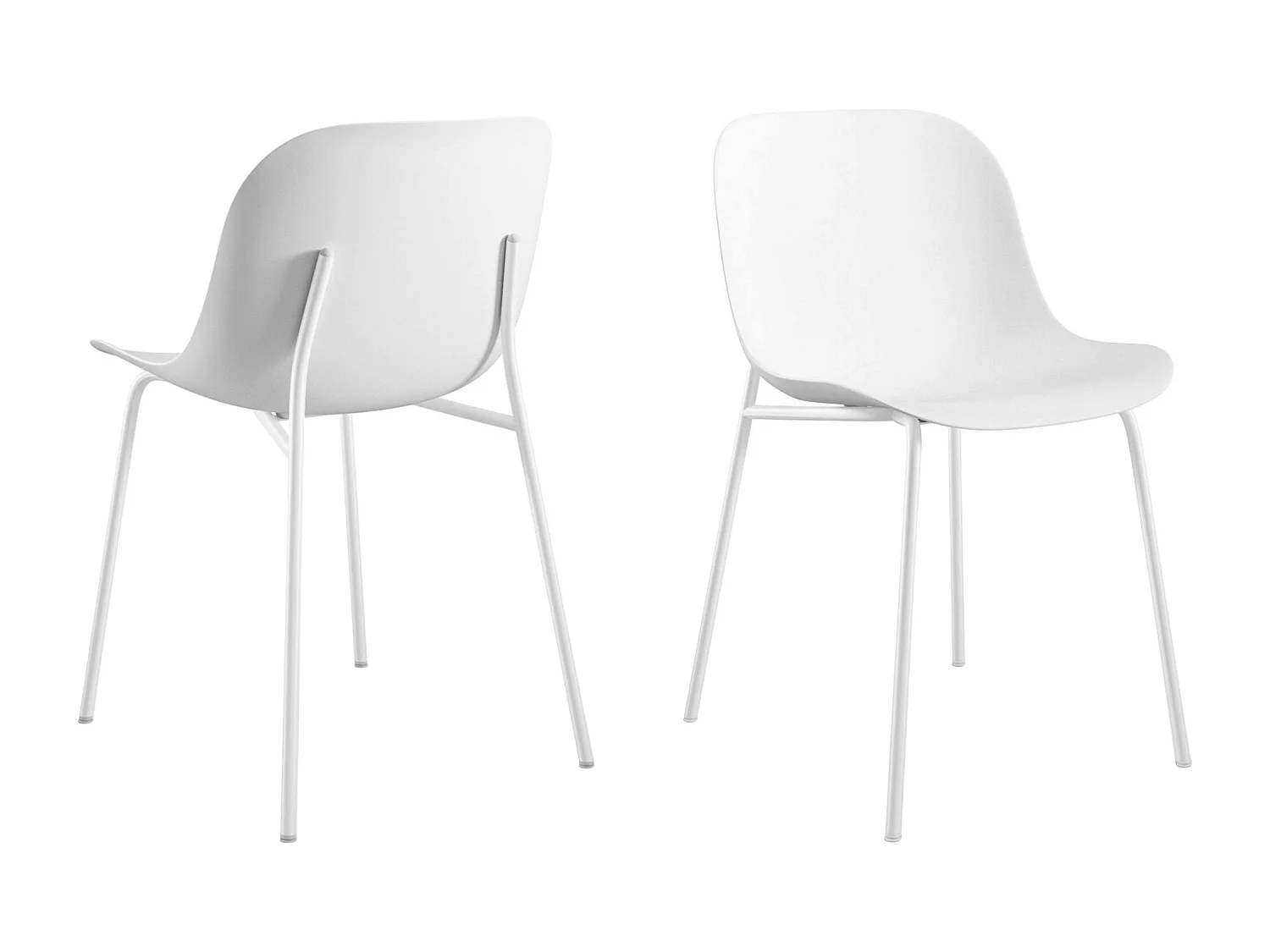 Ocean | Chaise 2 Pack en plastique blanc