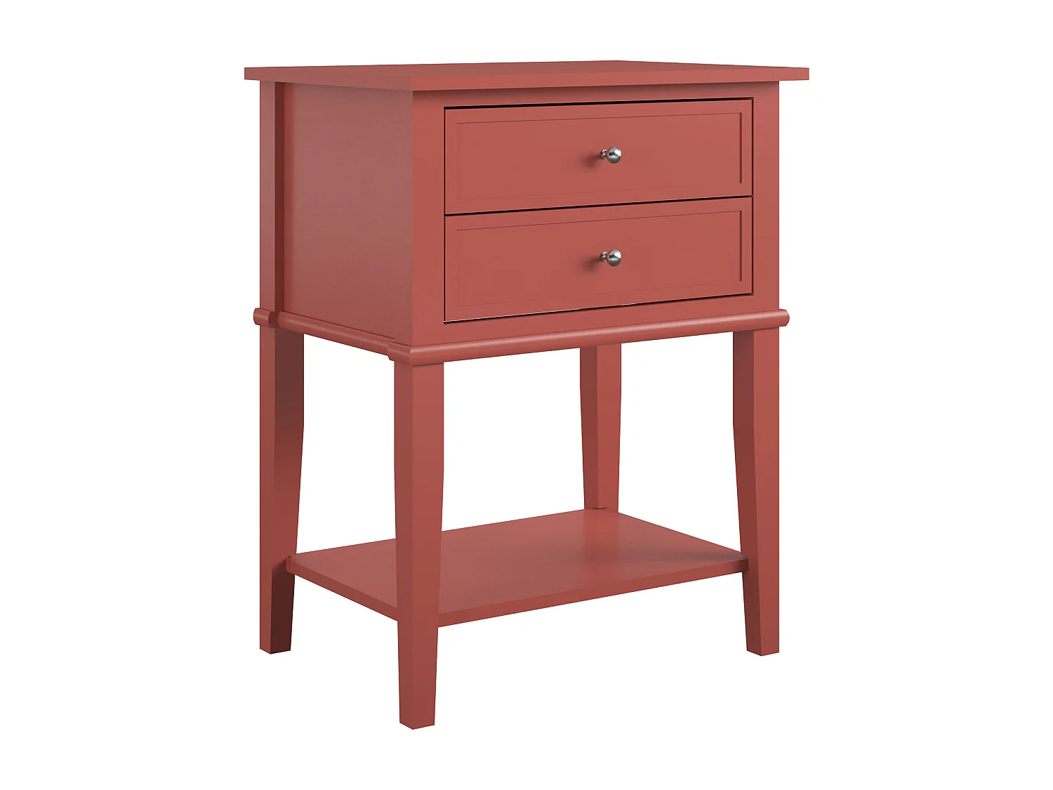 Franklin | Table avec 2 tiroirs en MDF Terracotta