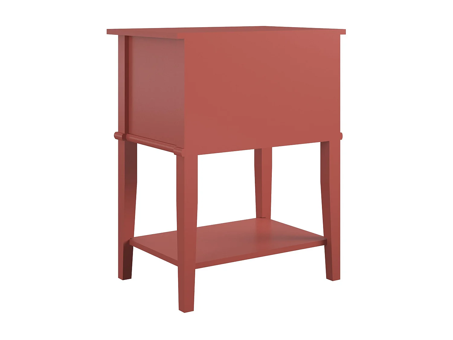 Franklin | Table avec 2 tiroirs en MDF Terracotta