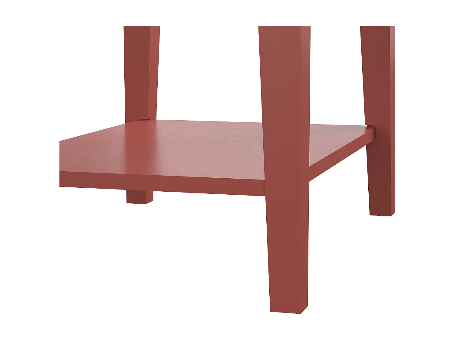 Accenttafel met 2 laden in MDF Terracotta