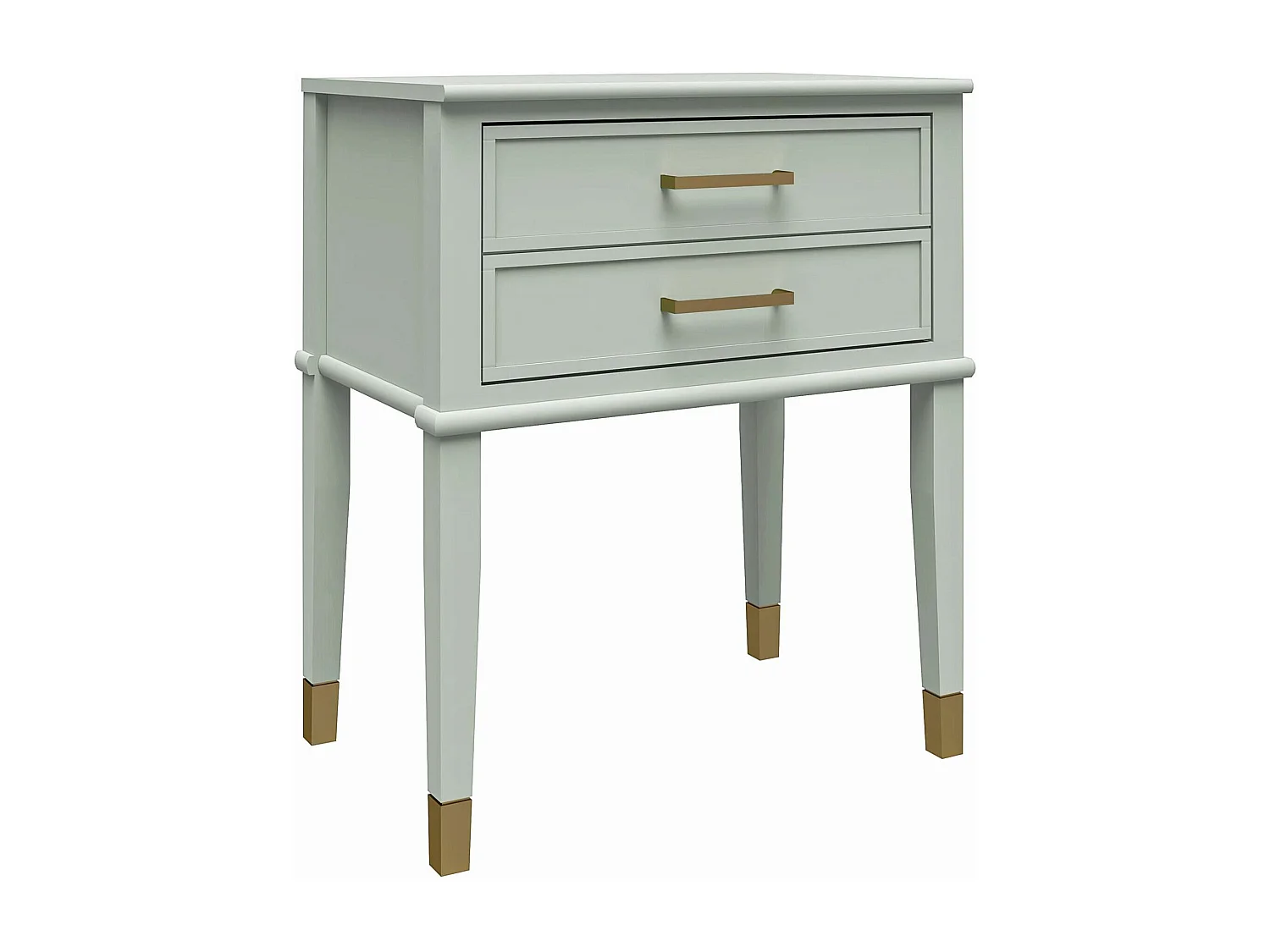 Westerleigh | Table d'appoint avec 1 tiroir en MDF Vert