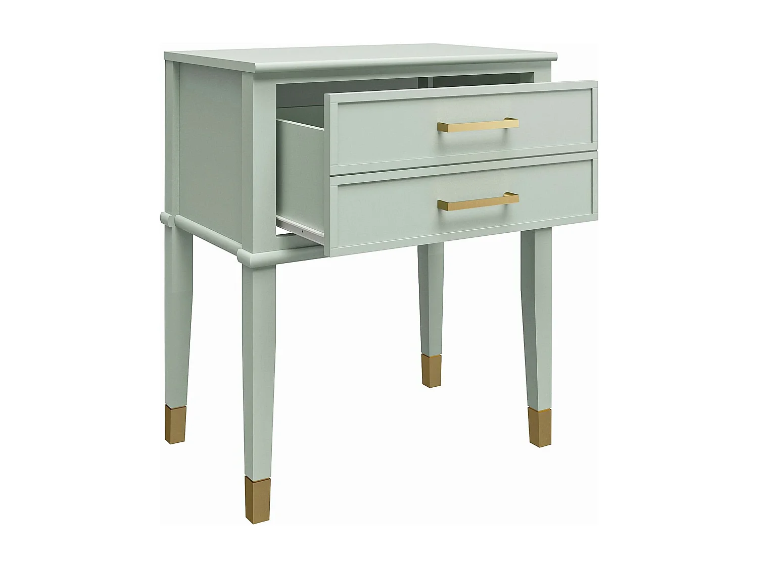 Westerleigh | Table d'appoint avec 1 tiroir en MDF Vert