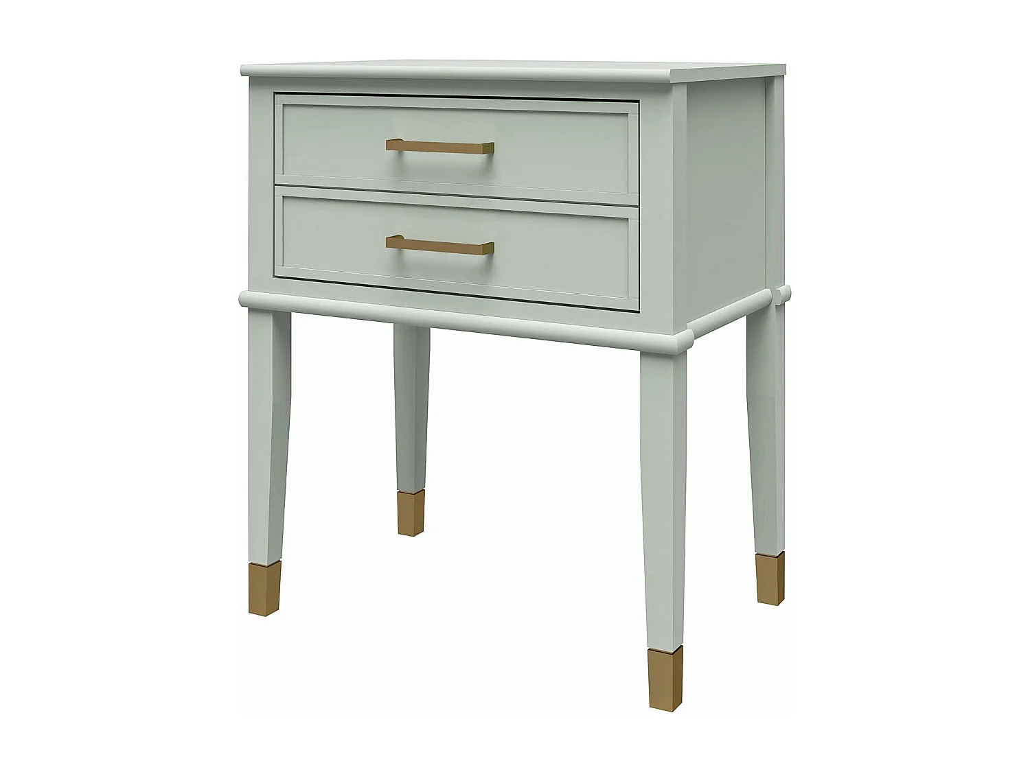 Westerleigh | Table d'appoint avec 1 tiroir en MDF Vert